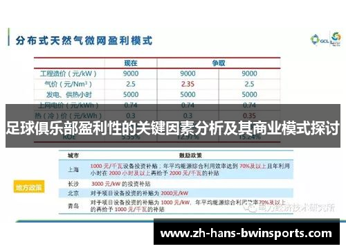 足球俱乐部盈利性的关键因素分析及其商业模式探讨